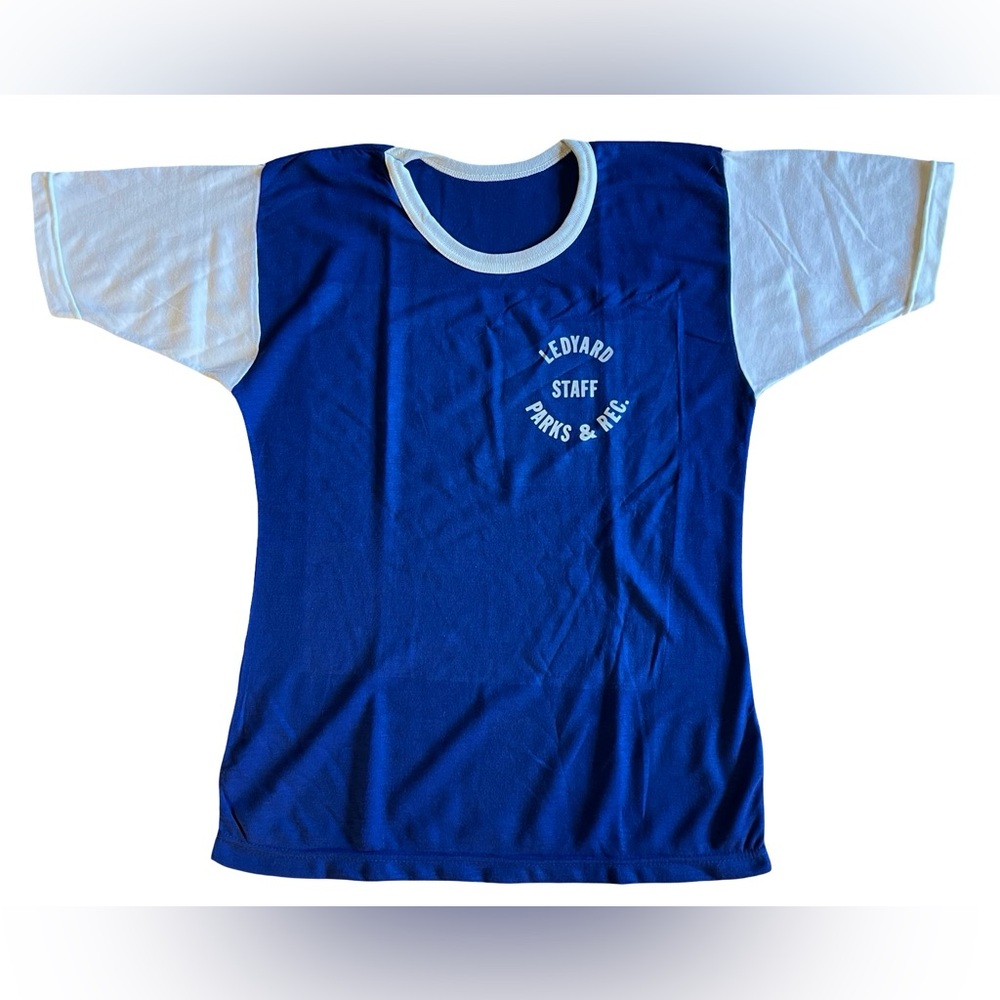 VTG Union-Made XL Felco Ledyard Parks & Rec Staff T-Shirt USA-Made 70s 80s‎ NOS